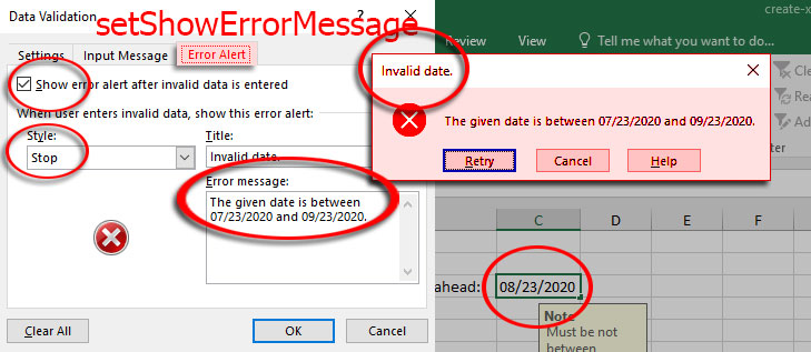 Create Xlsx Files With Date Not In Range Data Validation