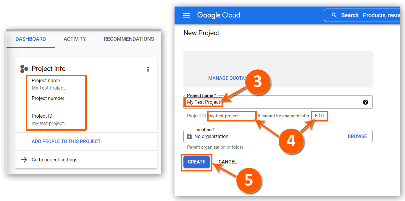Create A Google Cloud Project