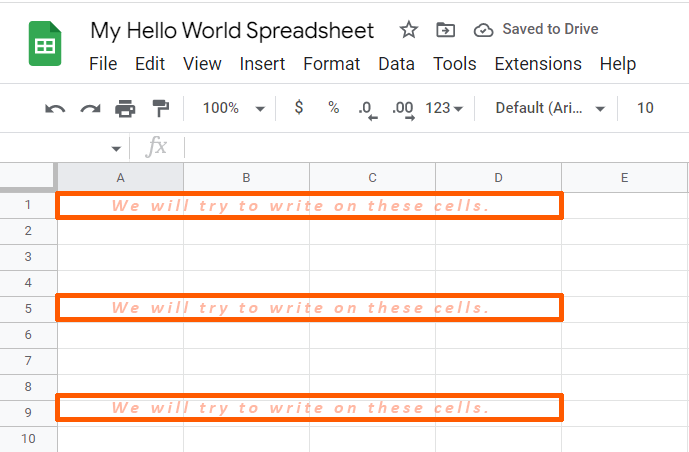 Write Google Sheets Data To A Multiple Range Horizontally Using Google Sheets API PHP Client 